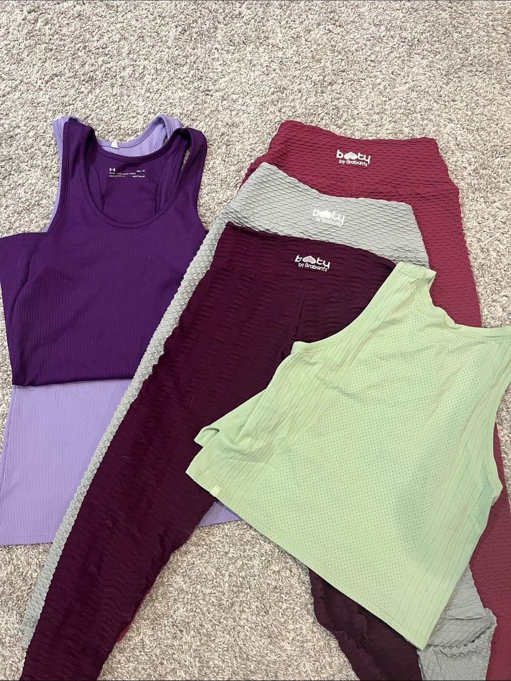 Booty by Brabants Purple, Lavender, Burgundy & Mint Activewear Mix